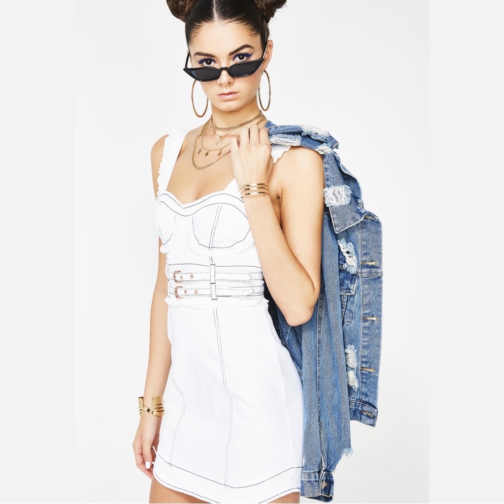 For Love And Lemons White Mini Dress